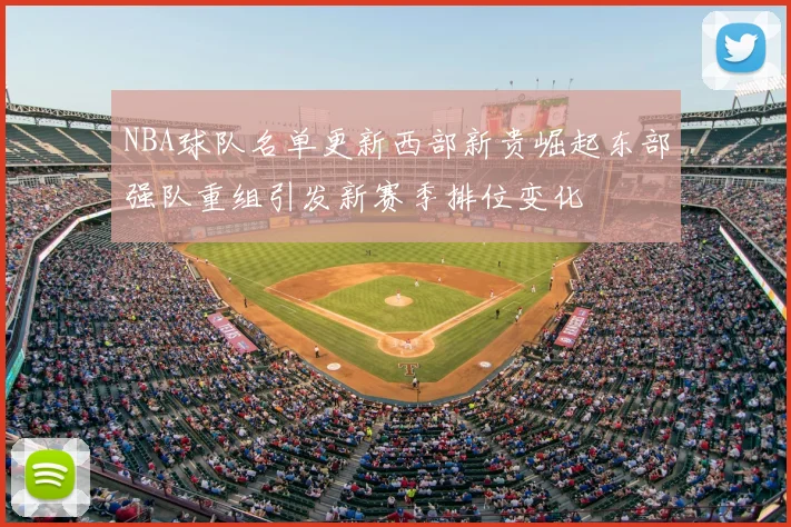 NBA球队名单更新西部新贵崛起东部强队重组引发新赛季排位变化