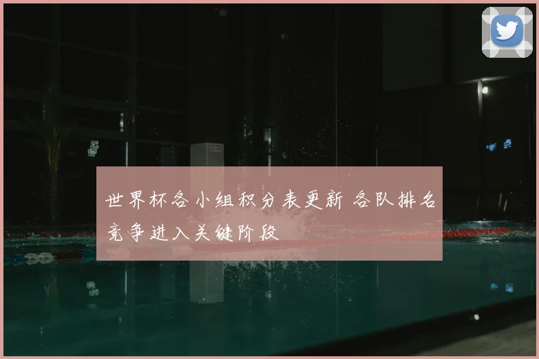 世界杯各小组积分表更新 各队排名竞争进入关键阶段